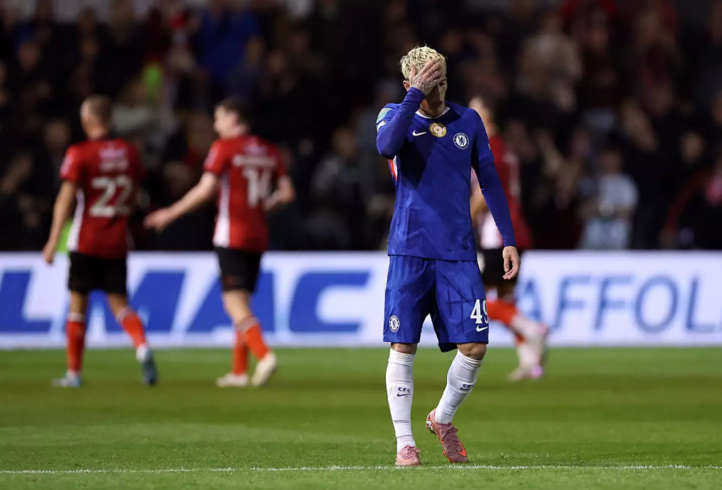 Garnacho was relentlessly booed by Lincoln fans (Image: Getty)