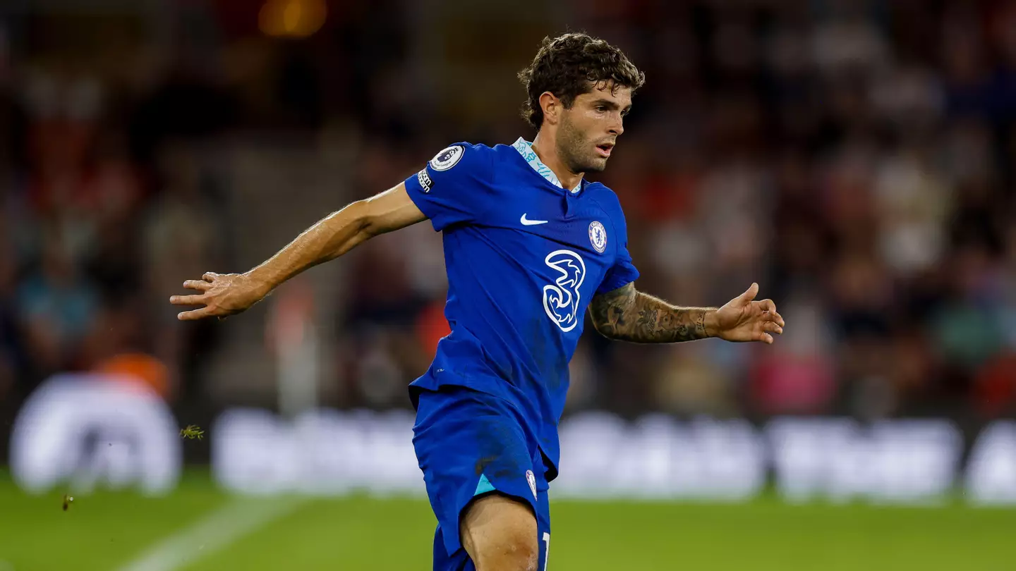 Christian Pulisic for Chelsea against Southampton. (Alamy)