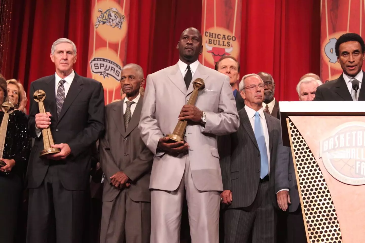 Michael Jordan was inducted into the NBA Hall of Fame in 2009. (Image: Getty)