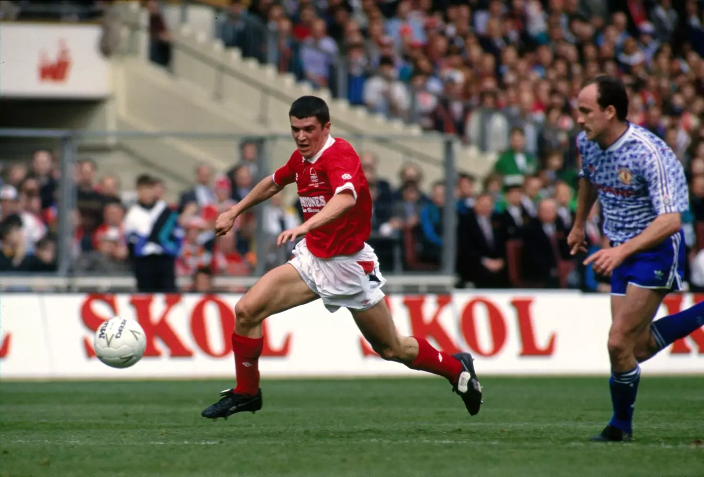 Roy Keane in action for Nottingham Forest. Image: Getty