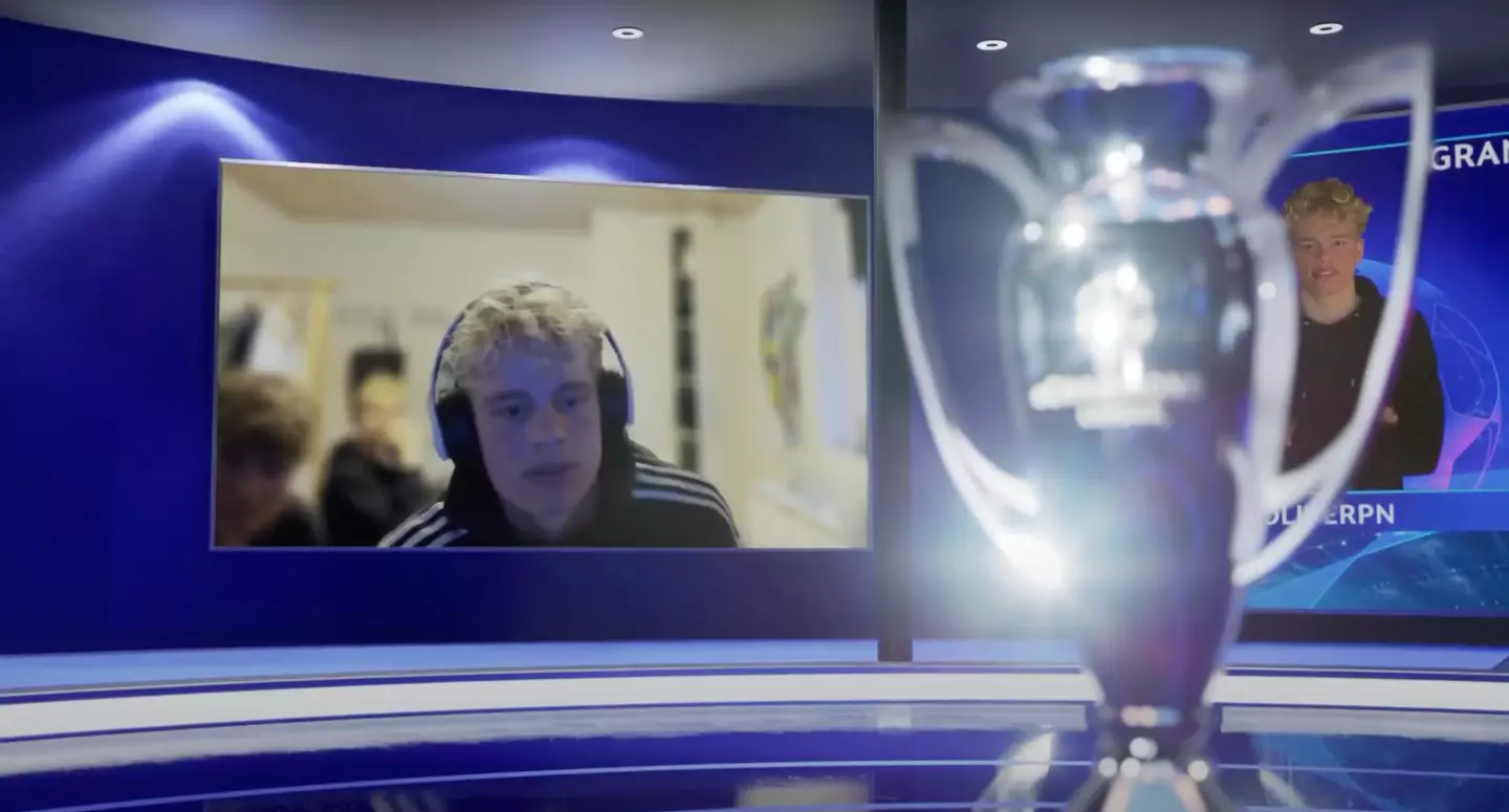 Provstgaard put everything into getting better at FIFA. It worked. Image credit: EA Sports FC Pro/YouTube