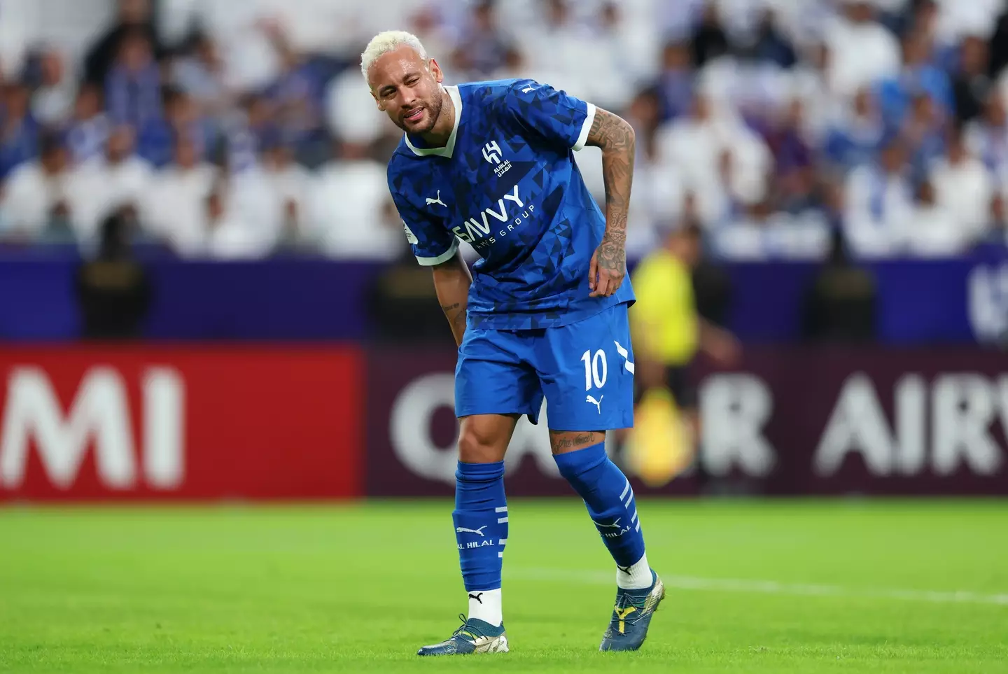 Neymar's spell in Saudi Arabia could be about to come to an end. Image: Getty