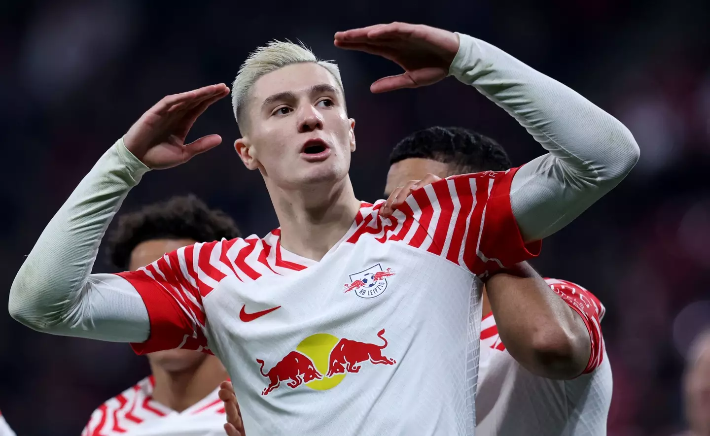 Benjamin Sesko scored seven goals in the final seven games of the season (Getty)