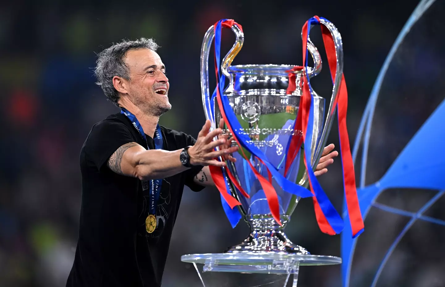 Luis Enrique won PSG's first Champions League trophy last year (Image: Getty)