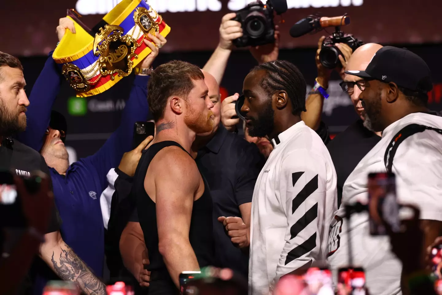 Canelo Alvarez and Terence Crawford (Getty)