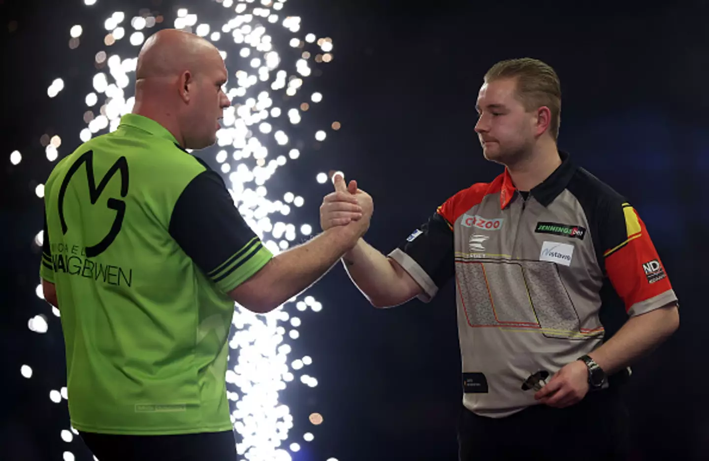 Van den Bergh has faced Van Gerwen on a number of occasions (Image: Getty)