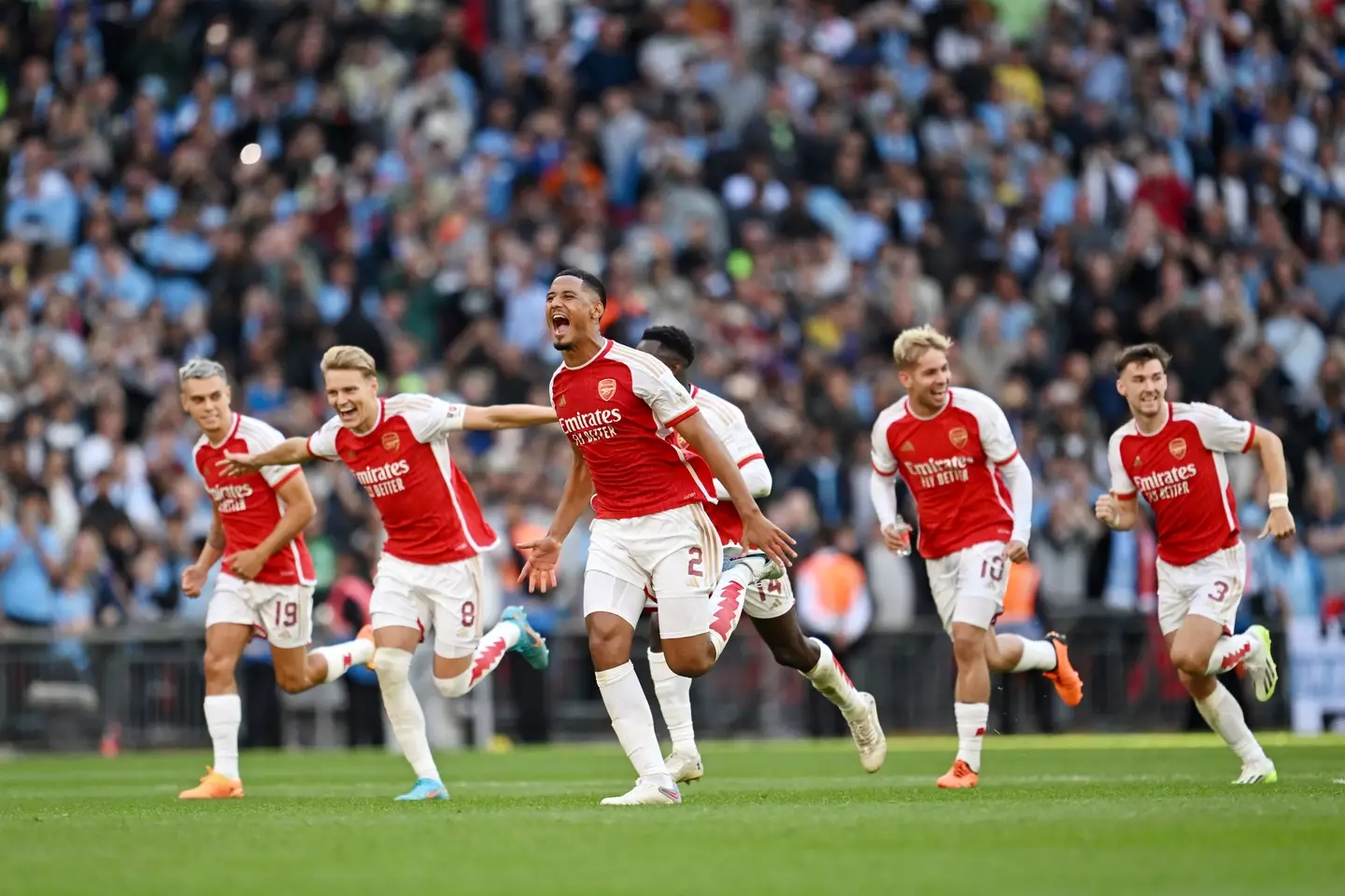 Arsenal have won the Community Shield on penalties.