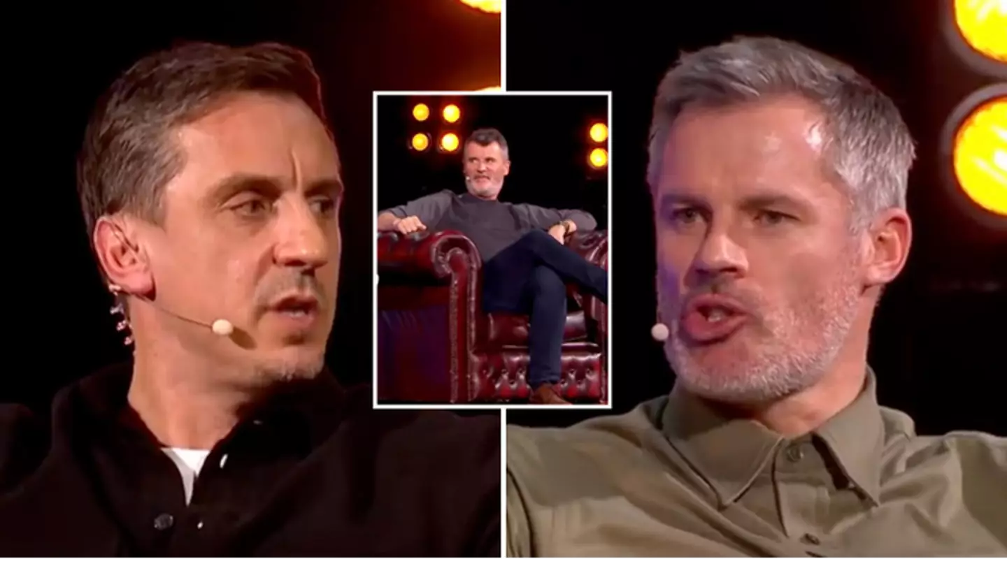 Jamie Carragher calls Gary Neville a 'sh*tbag' and says he 'hasn't got the bottle' after he ignores Man Utd question