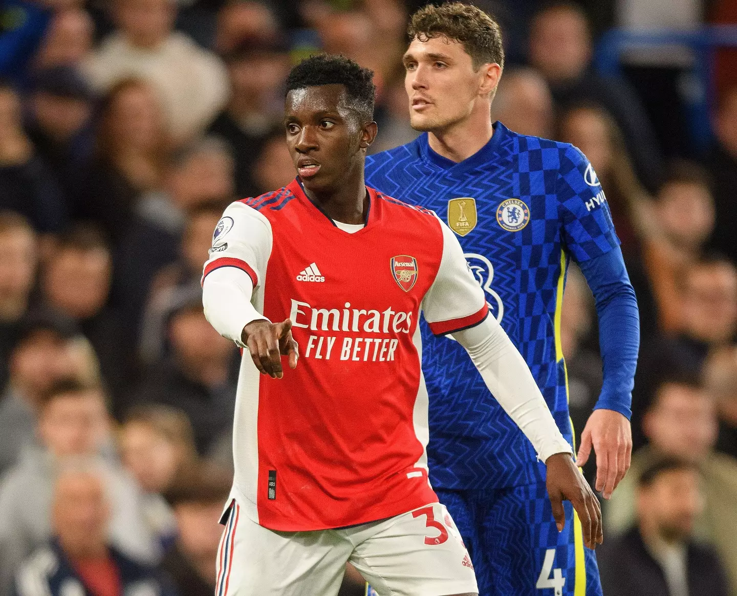 Nketiah starred in a 2-4 win at Stamford Bridge.