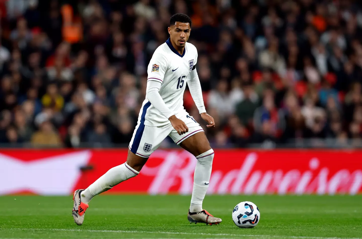 Levi Colwill in action for England. Image: Getty