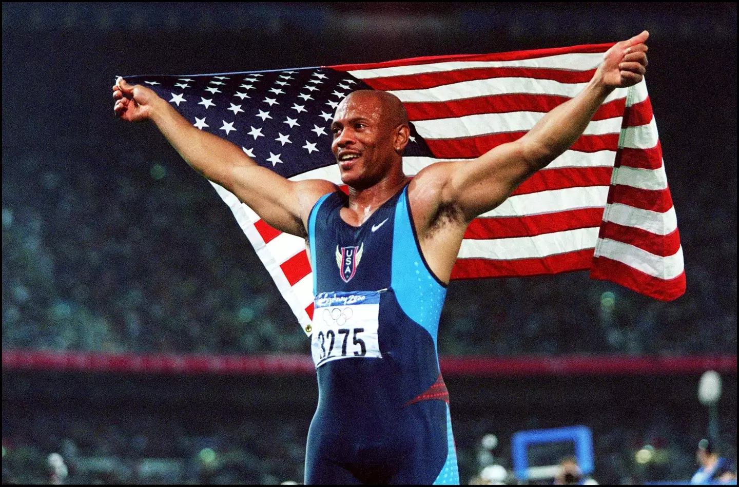 Maurice Green at the 2000 Olympics.