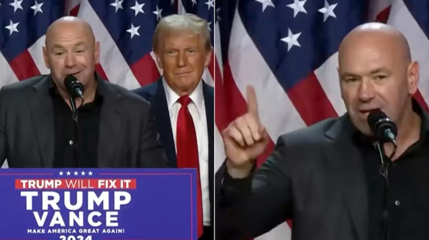 People left confused as Dana White addresses Florida supporters after Donald Trump declares himself US president