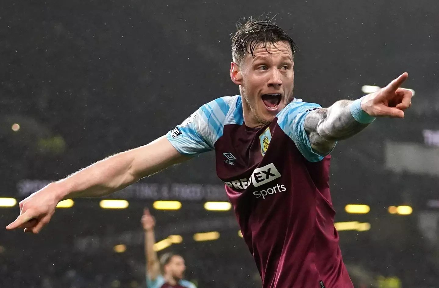 Weghorst during his time at Burnley. (Image