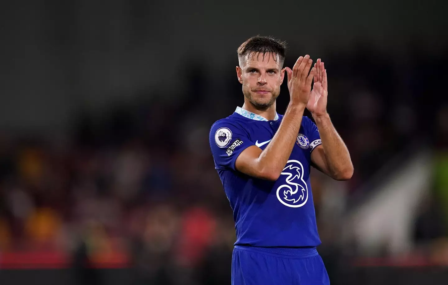 Cesar Azpilicueta after the draw against Brentford. (Alamy)