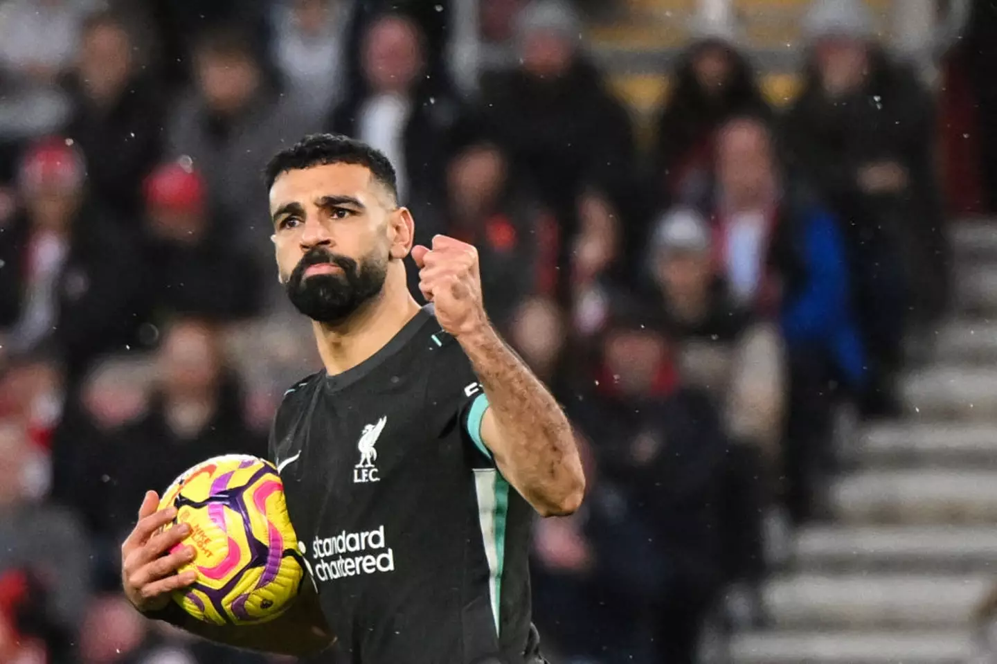 Mohamed Salah scored a late penalty to seal a win for Liverpool over Southampton on Sunday. (Image: Getty)