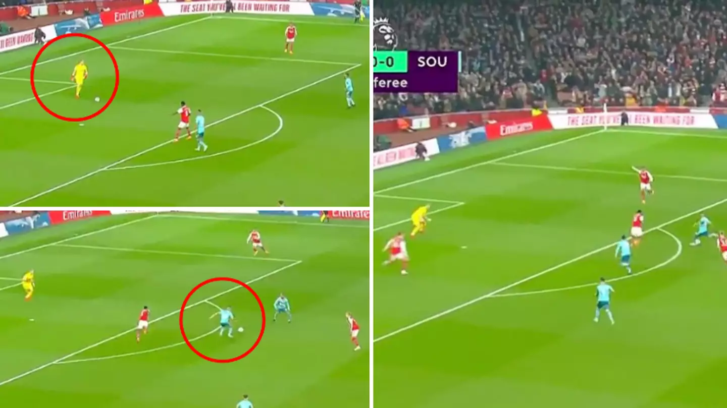 Aaron Ramsdale makes huge error as Southampton score after 27 seconds