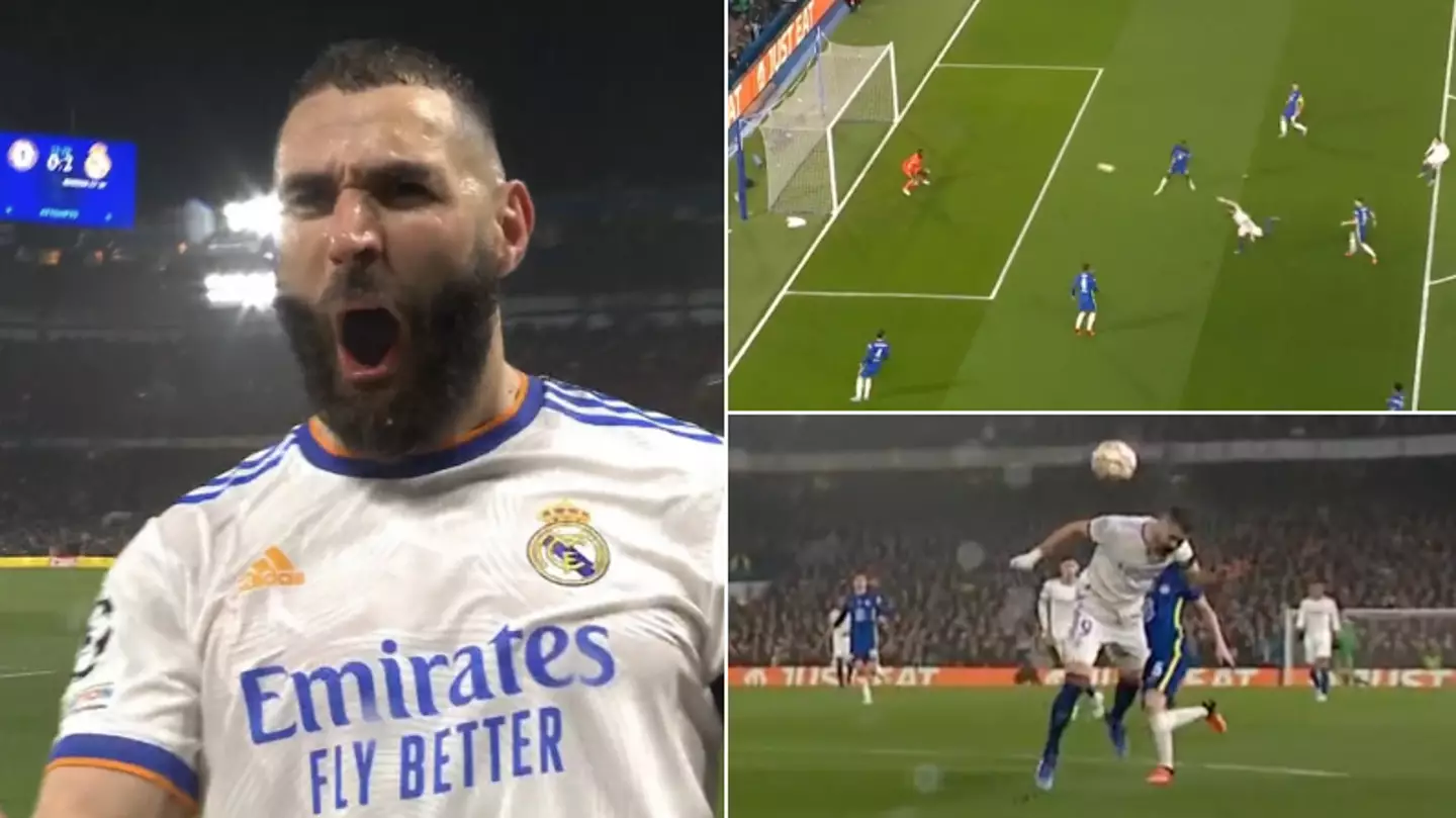 'He's Unstoppable!': Karim Benzema Scores Two Brilliant Headers To Put Real Madrid In Control Against Chelsea