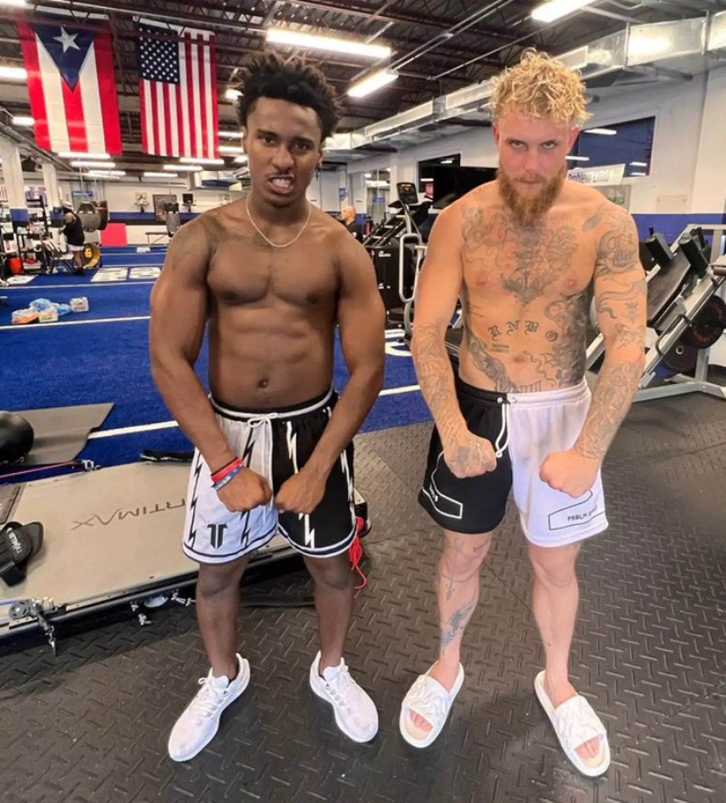 The egamer and the YouTuber after sparring. Image: Instagram