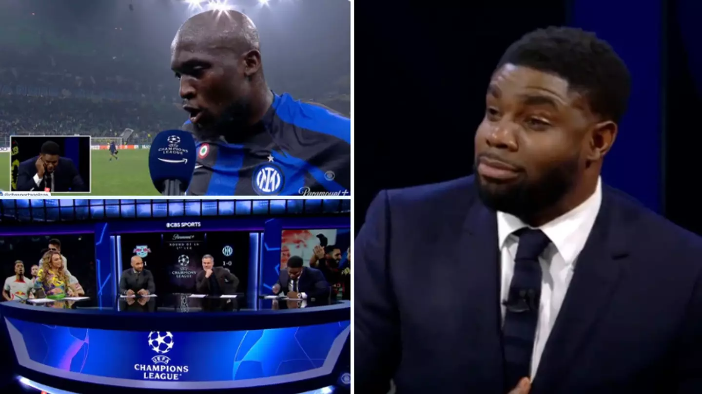 Micah Richards translates Romelu Lukaku's interview from Italian to English live on CBS Sports