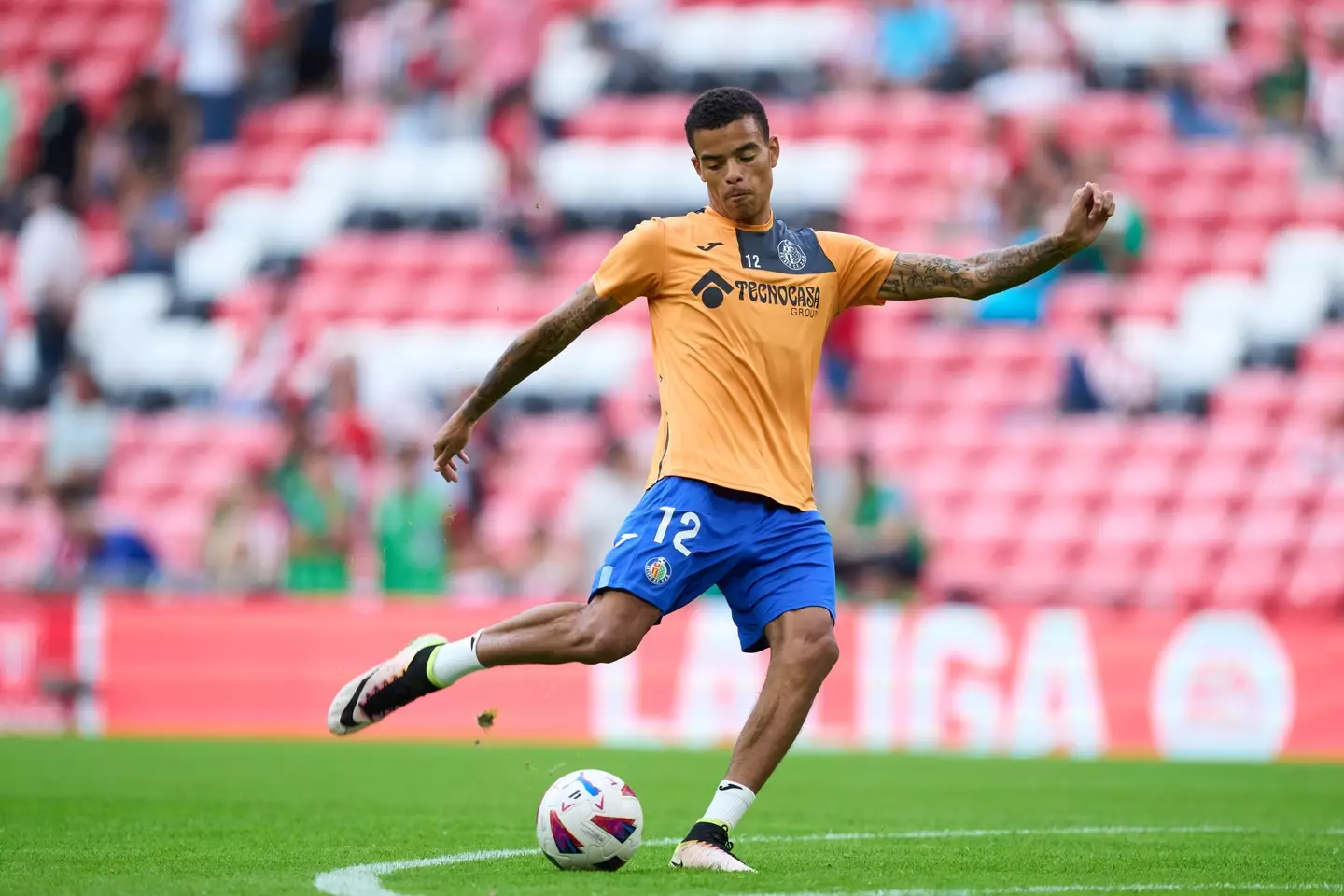 Greenwood scored his first goal for Getafe on Sunday.