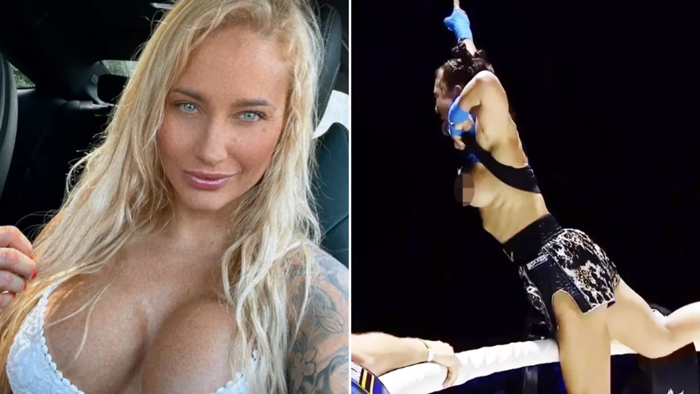 flashing boobs Ebanie Bridges praises Tai Emery for flashing boobs after BKFC win - Boxing - SPORTbible