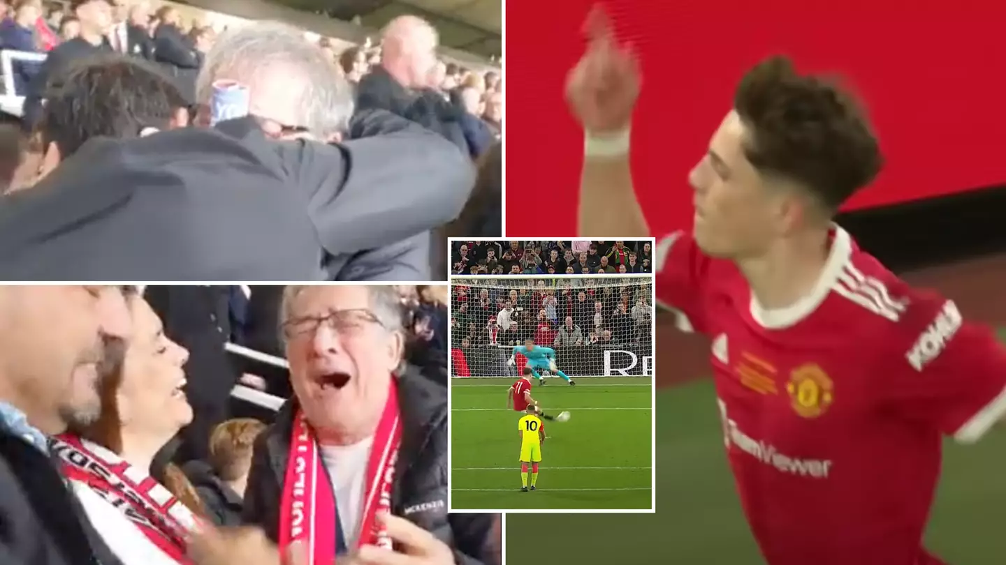 Emotional Footage Of Alejandro Garnacho's Family Celebrating His Manchester United FA Youth Cup Final Penalty