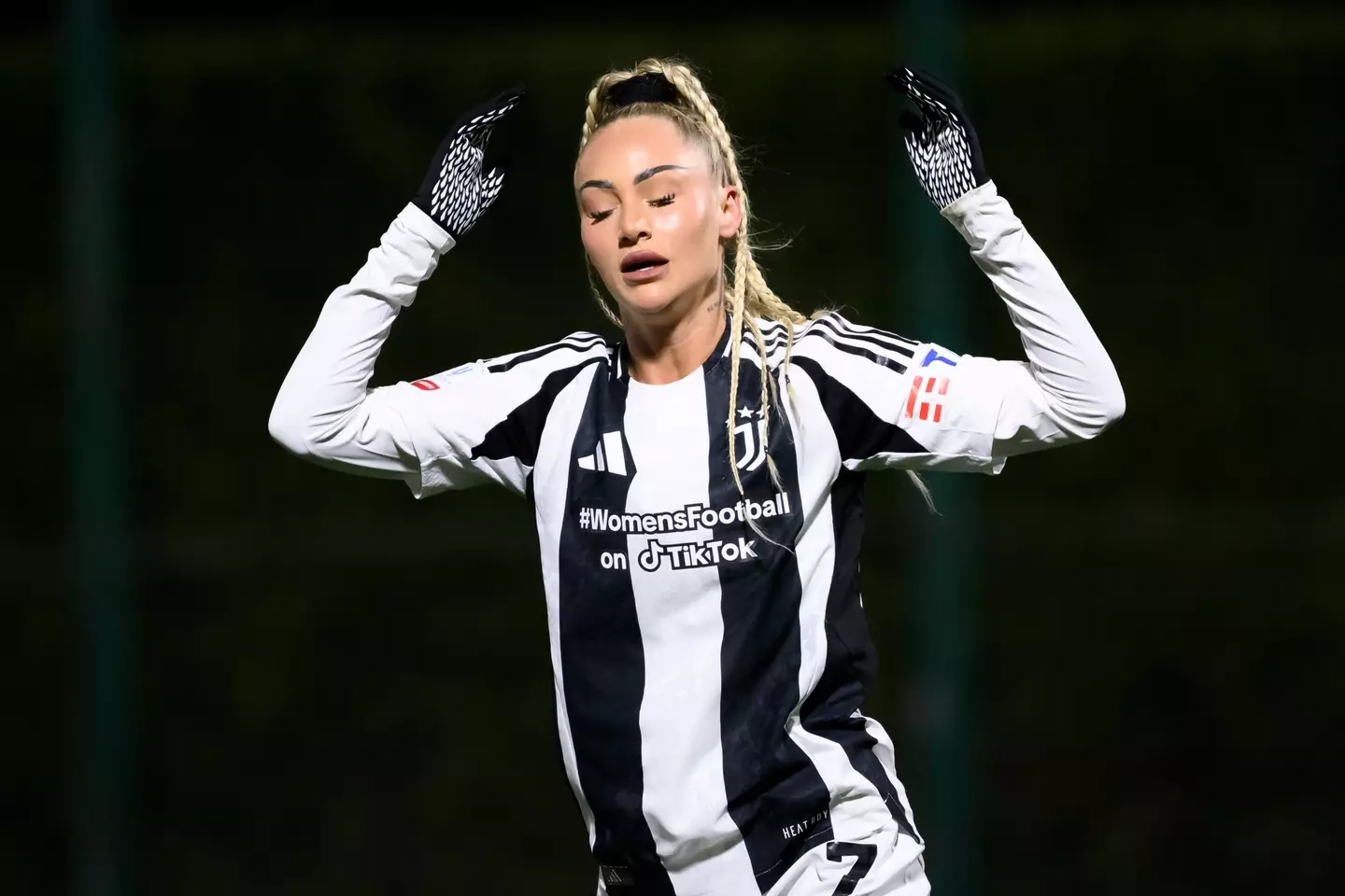 Alisha Lehmann in action for Juventus- Getty