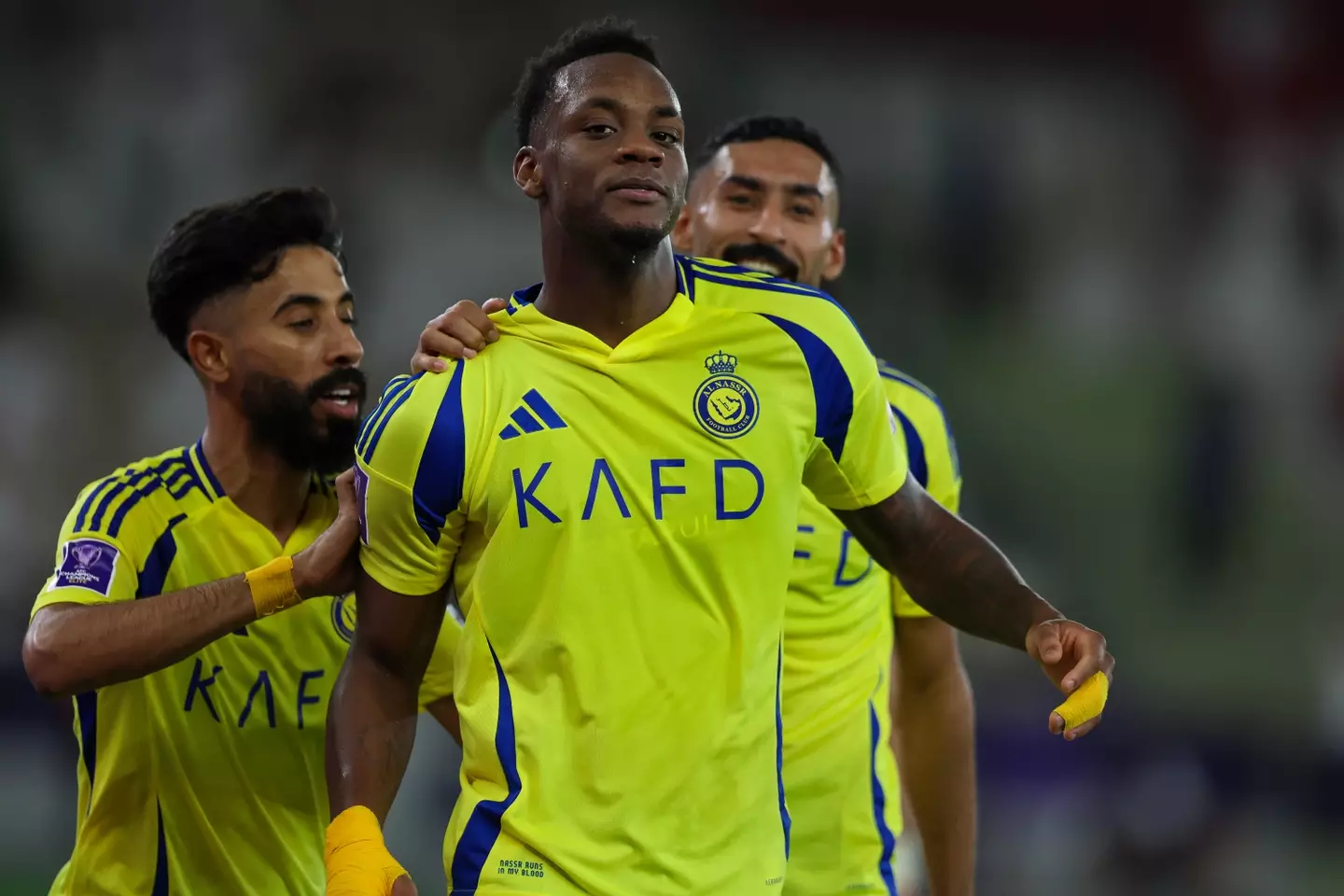 Jhon Duran could return to Europe this summer following his spell in Saudi Arabia with Al Nassr. Image: Getty