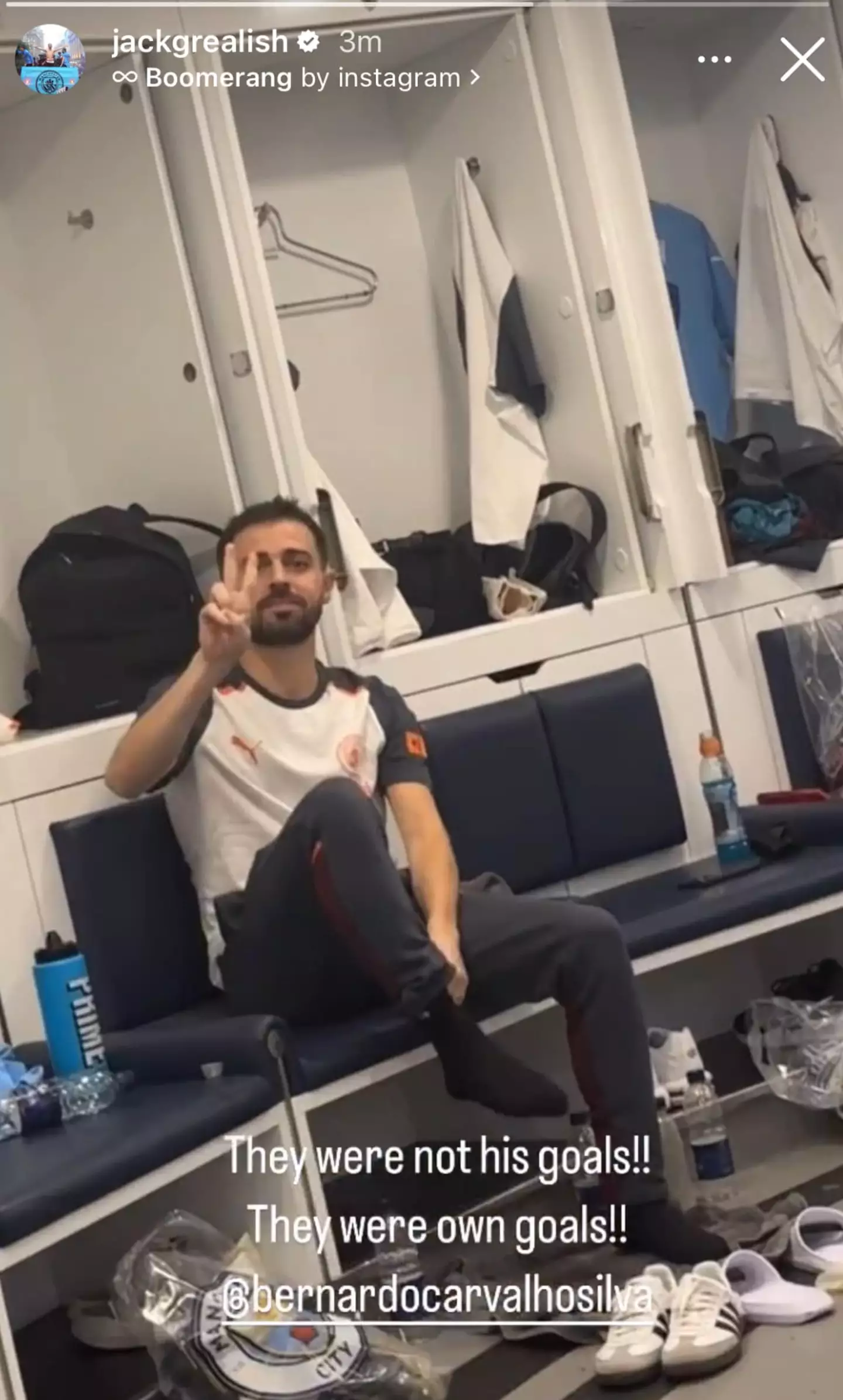 Grealish mocked Bernardo Silva (