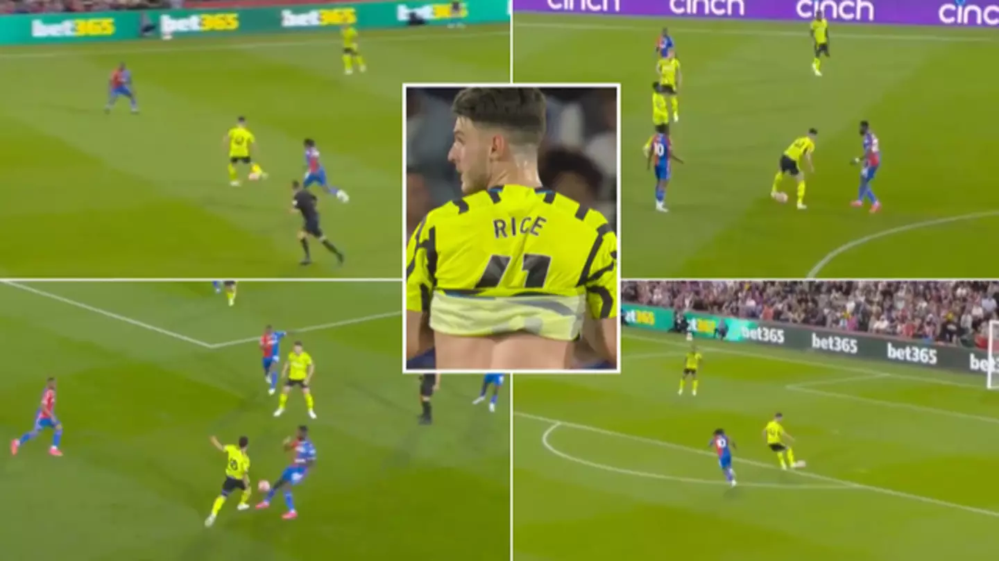 Declan Rice’s highlights vs Crystal Palace showed exactly why Arsenal broke their transfer record to sign him