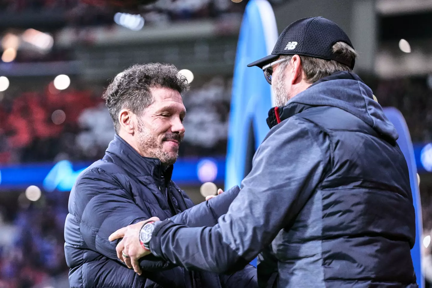 Diego Simeone does not enjoy the traditions of post-match handshakes. Image: Getty