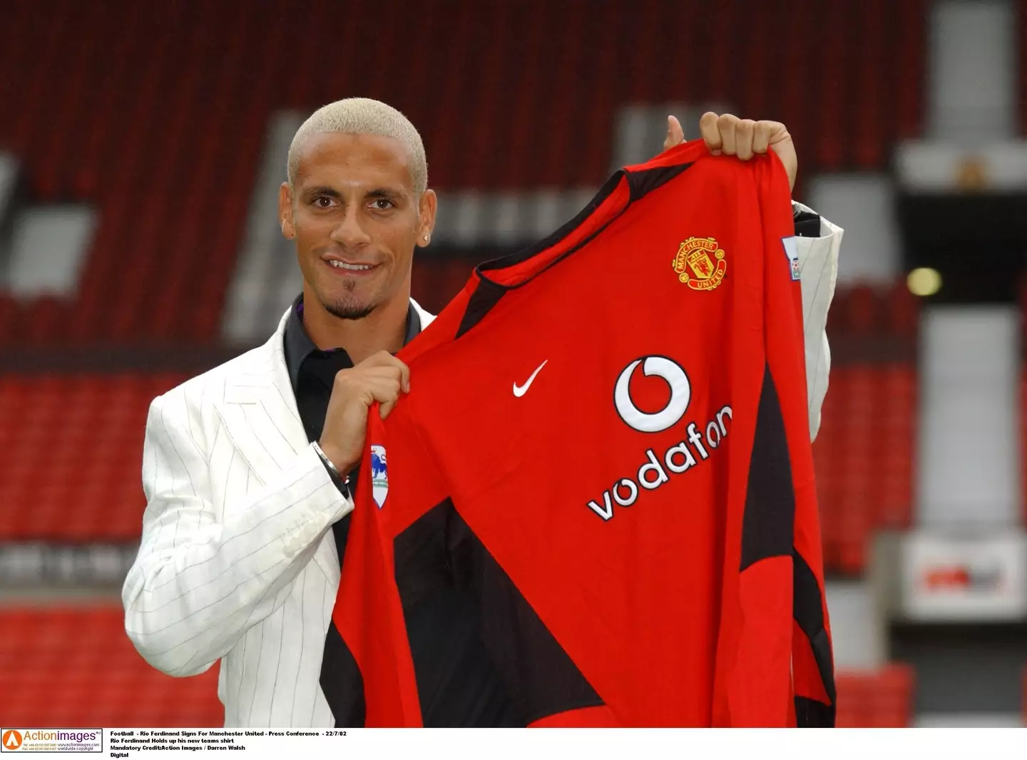 Rio Ferdinand is the only man on the list twice. Image: PA Images