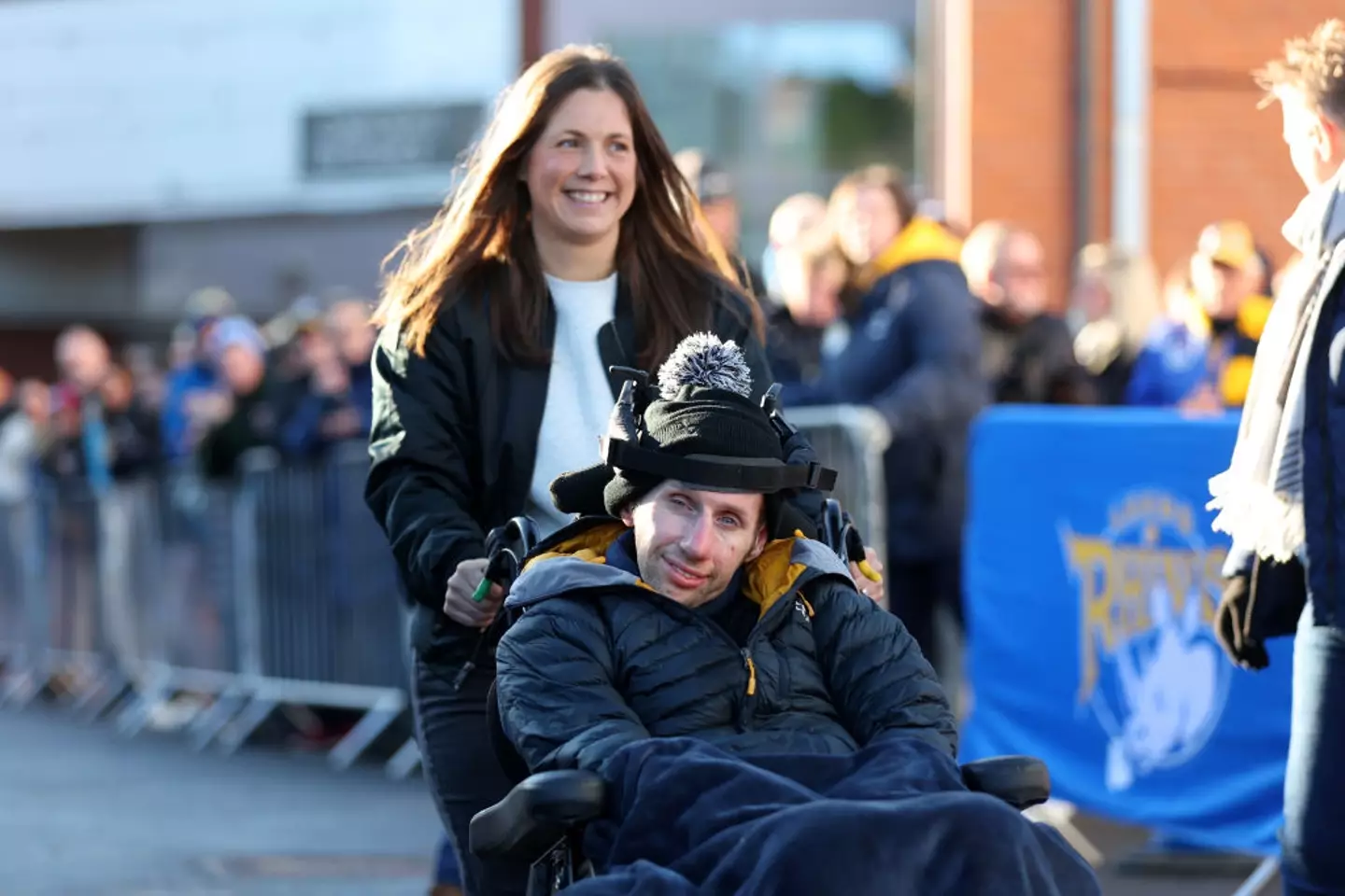 Rob Burrow and wife Lindsey pictured in 2023 (Image: Getty)