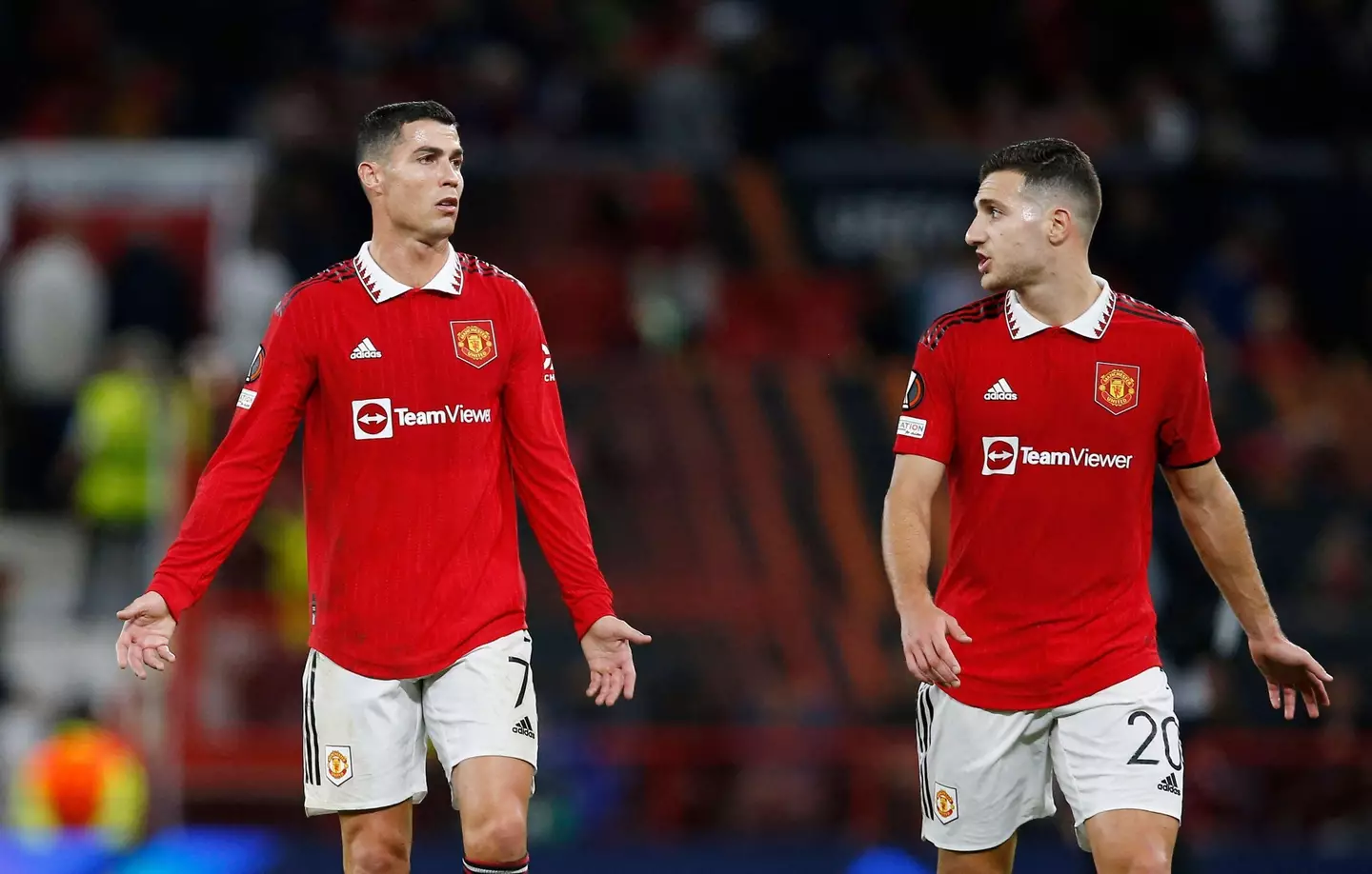 Fellow Portugal teammate Dalot was the only young player name checked by Ronaldo. Image: Alamy