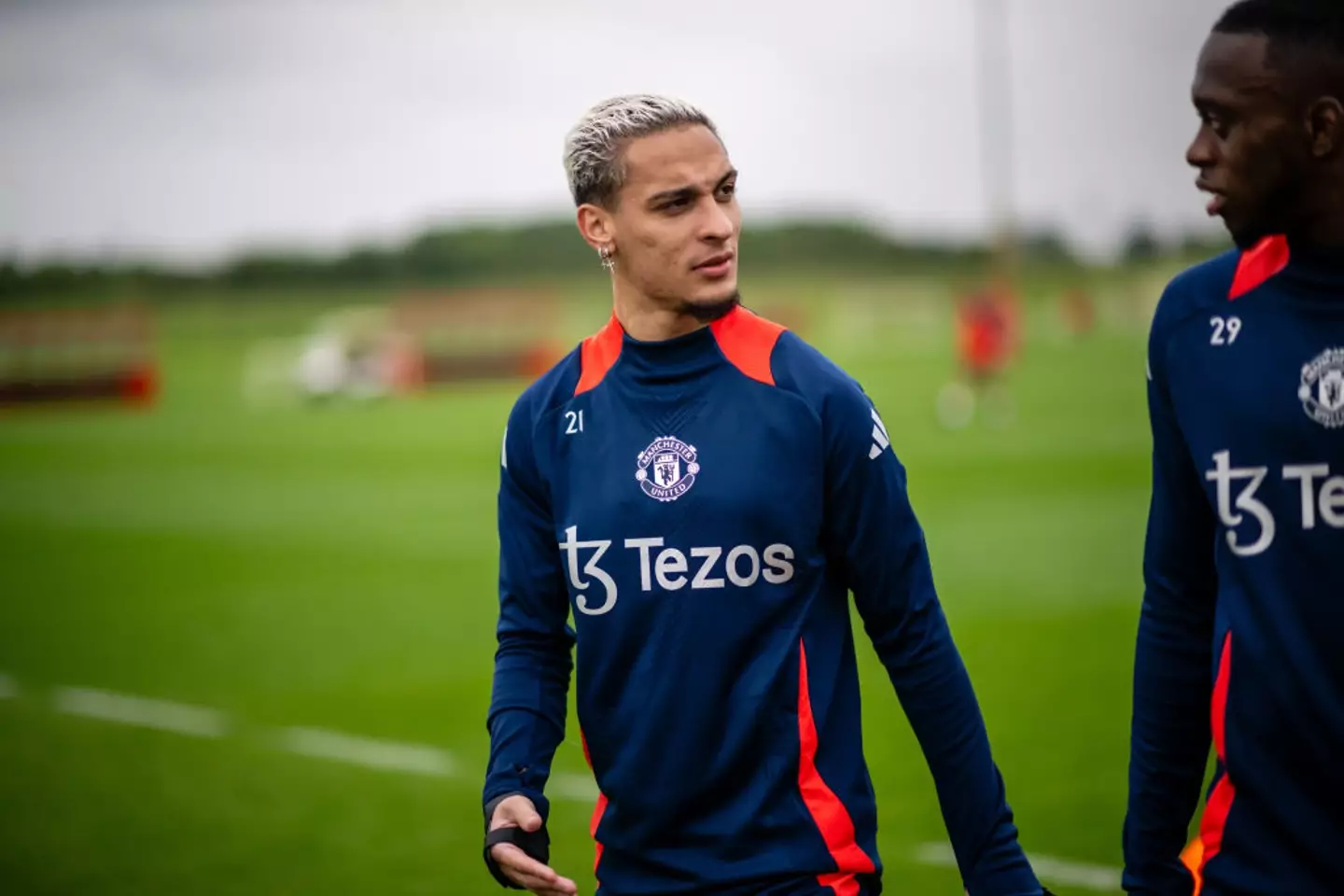 Antony in pre-season training with Man Utd -