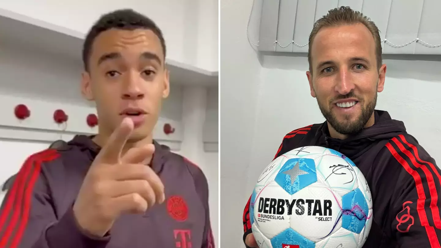 Jamal Musiala mocks Harry Kane's dressing room speeches at Bayern Munich in hilarious video