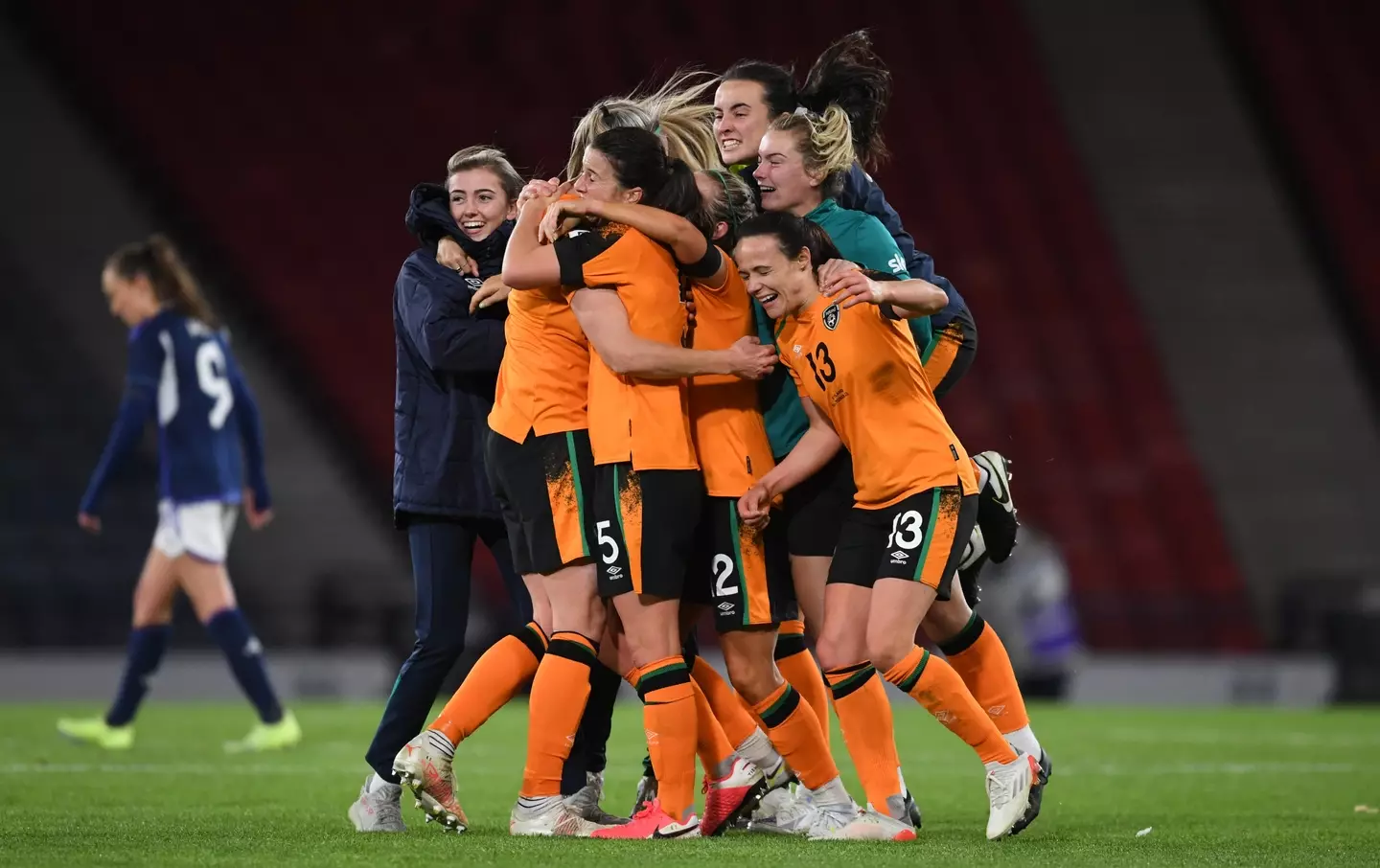 Ireland celebrate qualification. Image: Getty