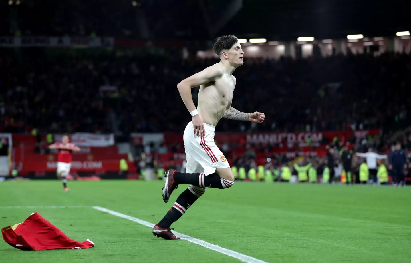 Alejandro Garnacho scored Manchester United's third goal in the youth FA Cup final. (Alamy)