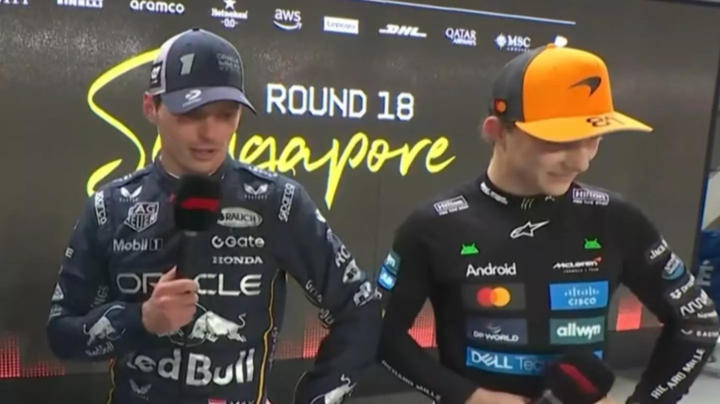 Oscar Piastri's Reaction Spotted After Max Verstappen Fires Dig at Lando Norris