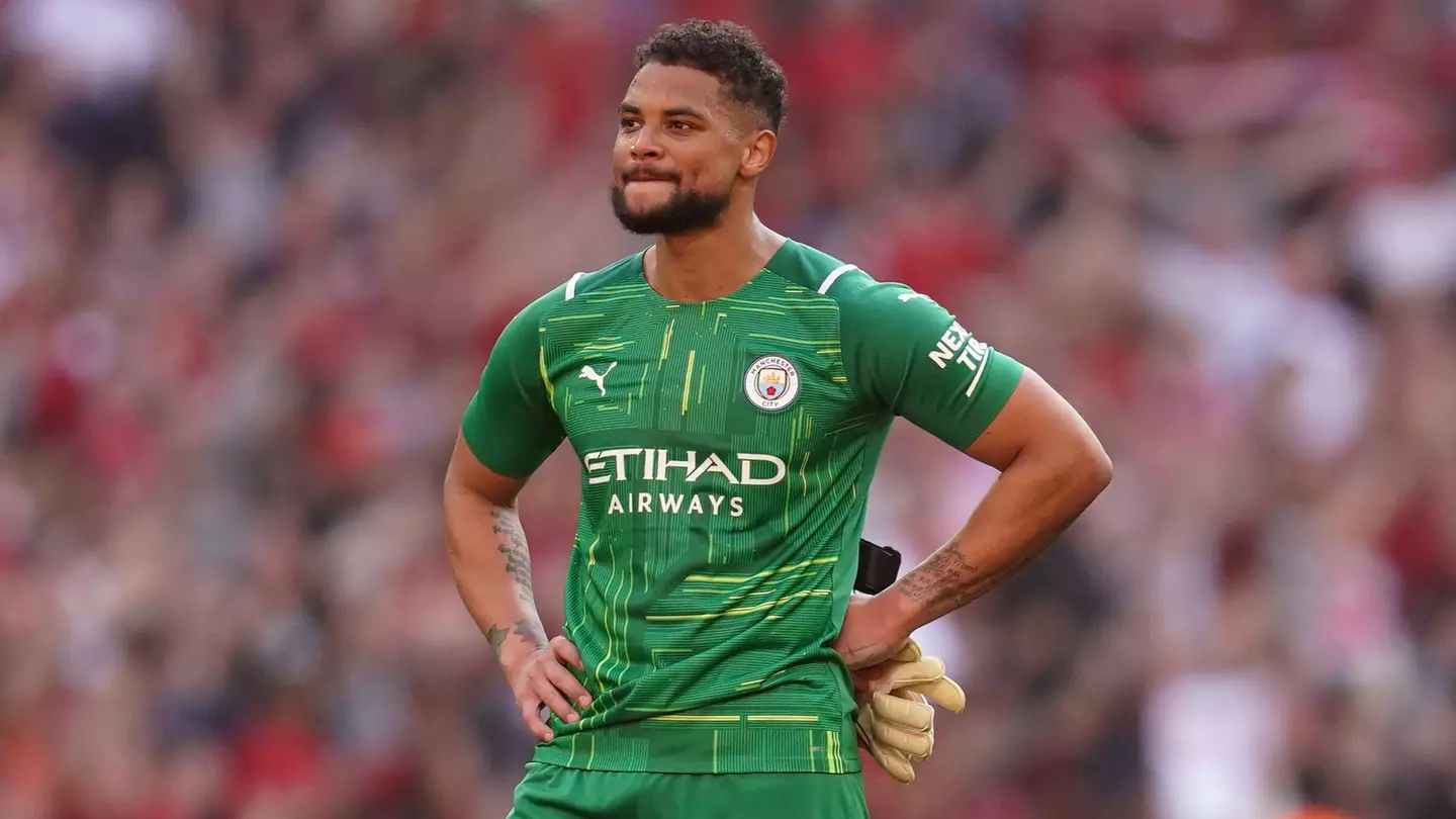 Zack Steffen in Manchester City action.