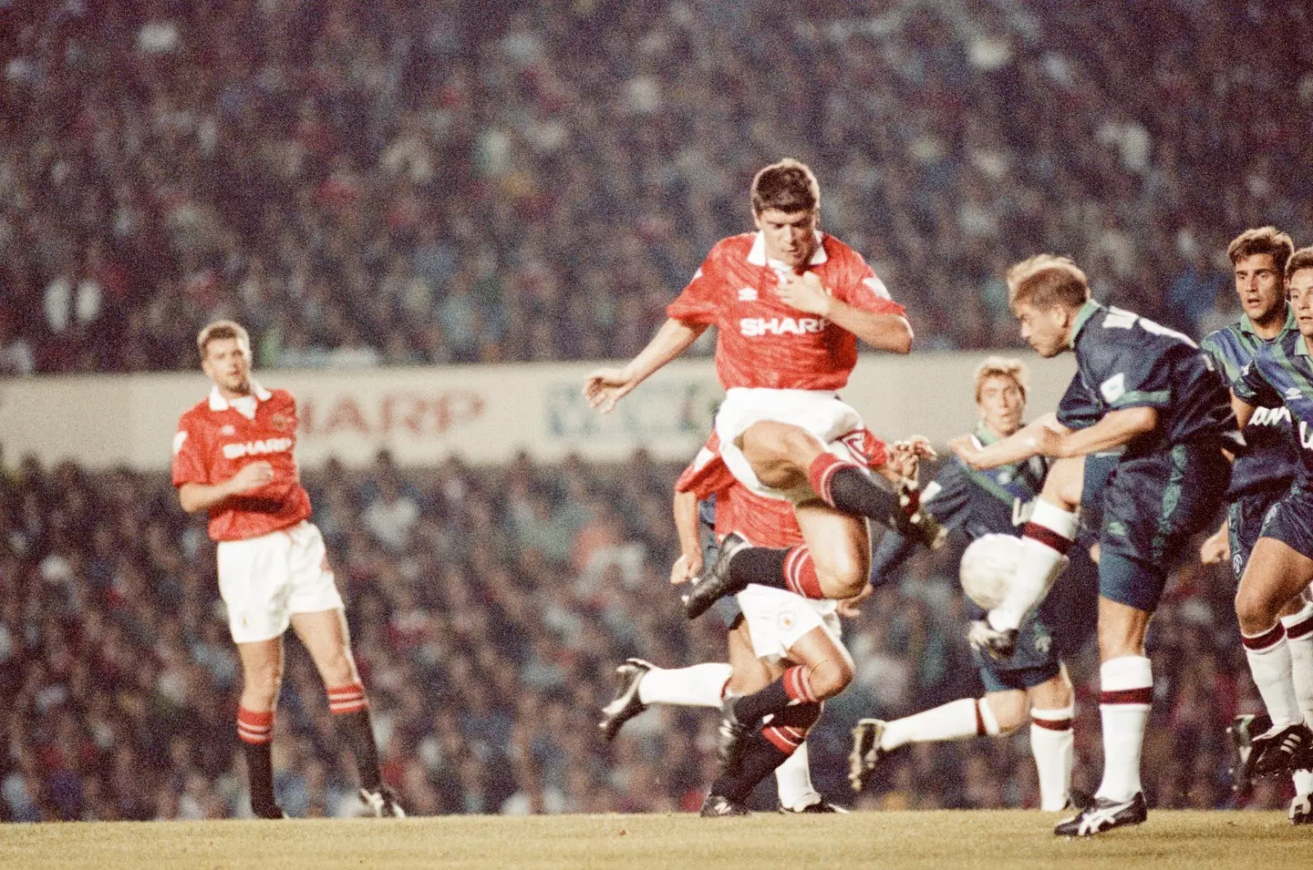 Keane on his home debut against Sheffield United. (Image