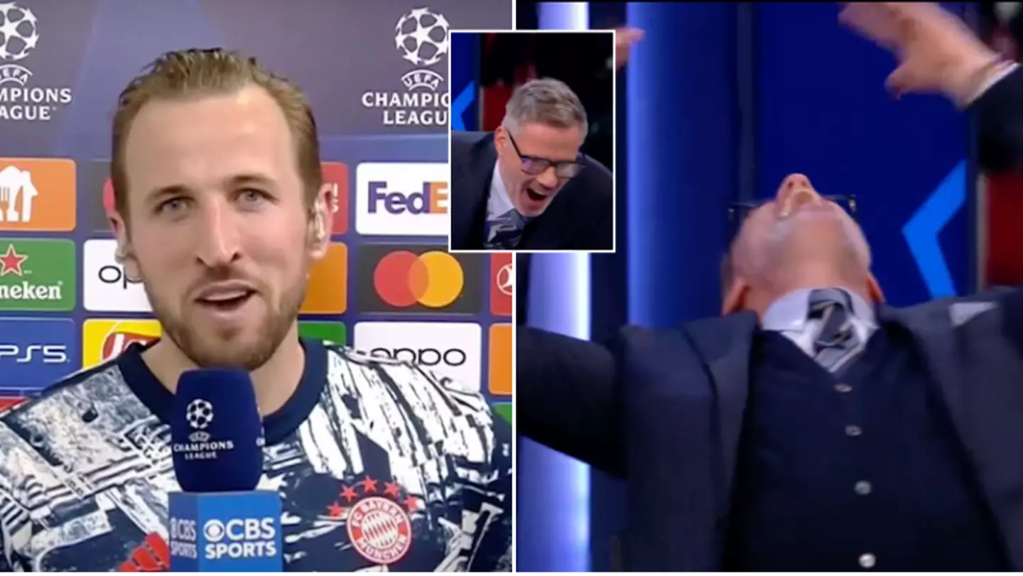 Harry Kane exposes Jamie Carragher live on TV and leaves Micah Richards in stitches