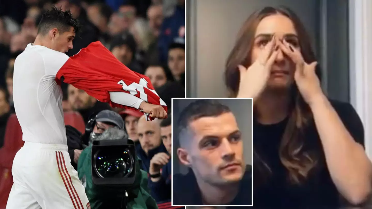 Granit Xhaka's wife "shocked" and "hurt" by Arsenal fans' anger during infamous Crystal Palace clash in 2019