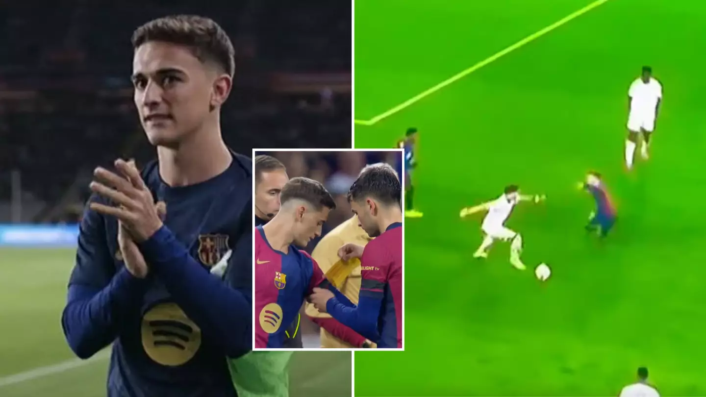 Fans in hysterics after seeing what Gavi did in first 20 seconds of Barcelona return after 11-month absence