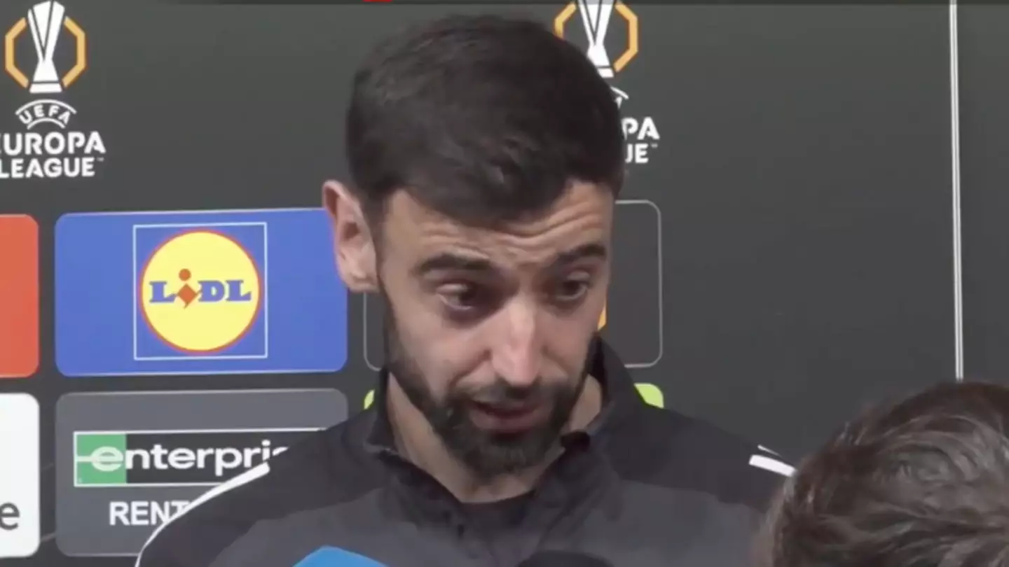 Bruno Fernandes clashes with Spanish journalist in fiery interview after Man Utd's win over Athletic Bilbao
