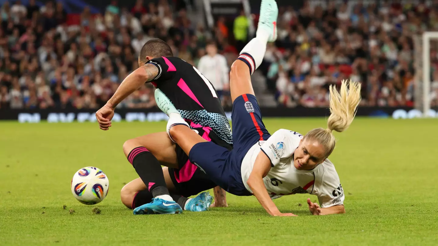 Steph Houghton makes her feelings clear on Leonardo Bonucci taking her out with crunching tackle at Soccer Aid