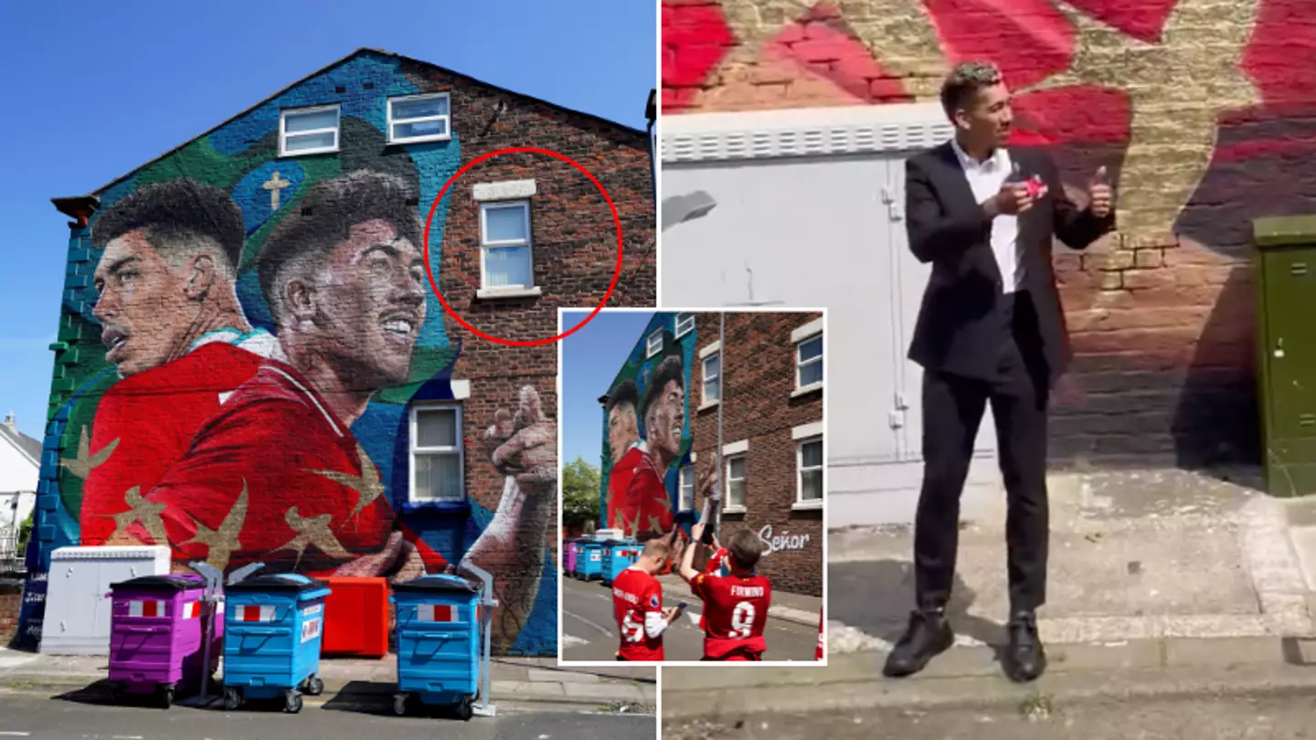 Fans in hysterics at hidden Everton detail on Roberto Firmino's new mural at Anfield