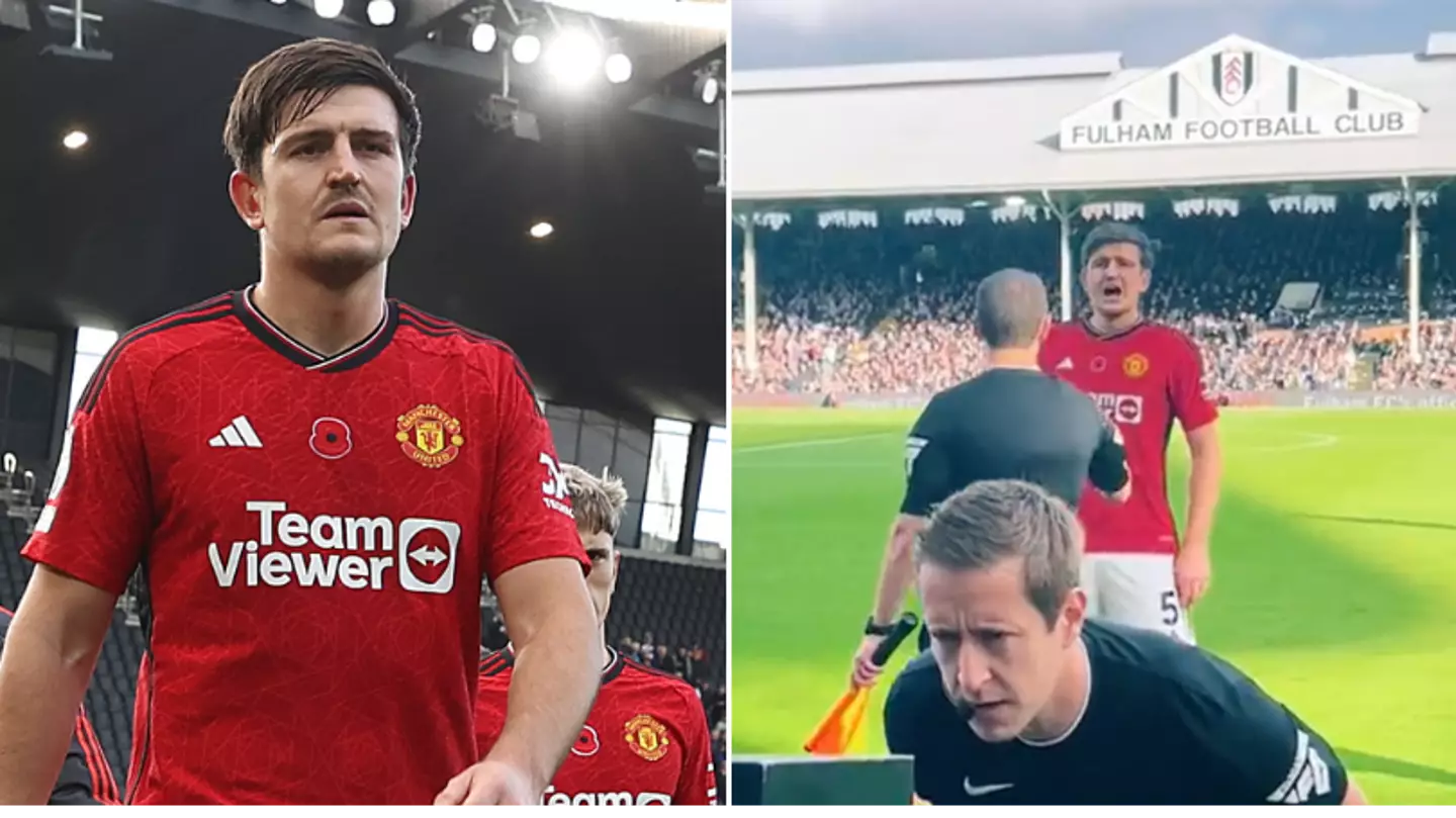 Harry Maguire’s reaction when referee John Brooks checked the pitchside monitor goes viral