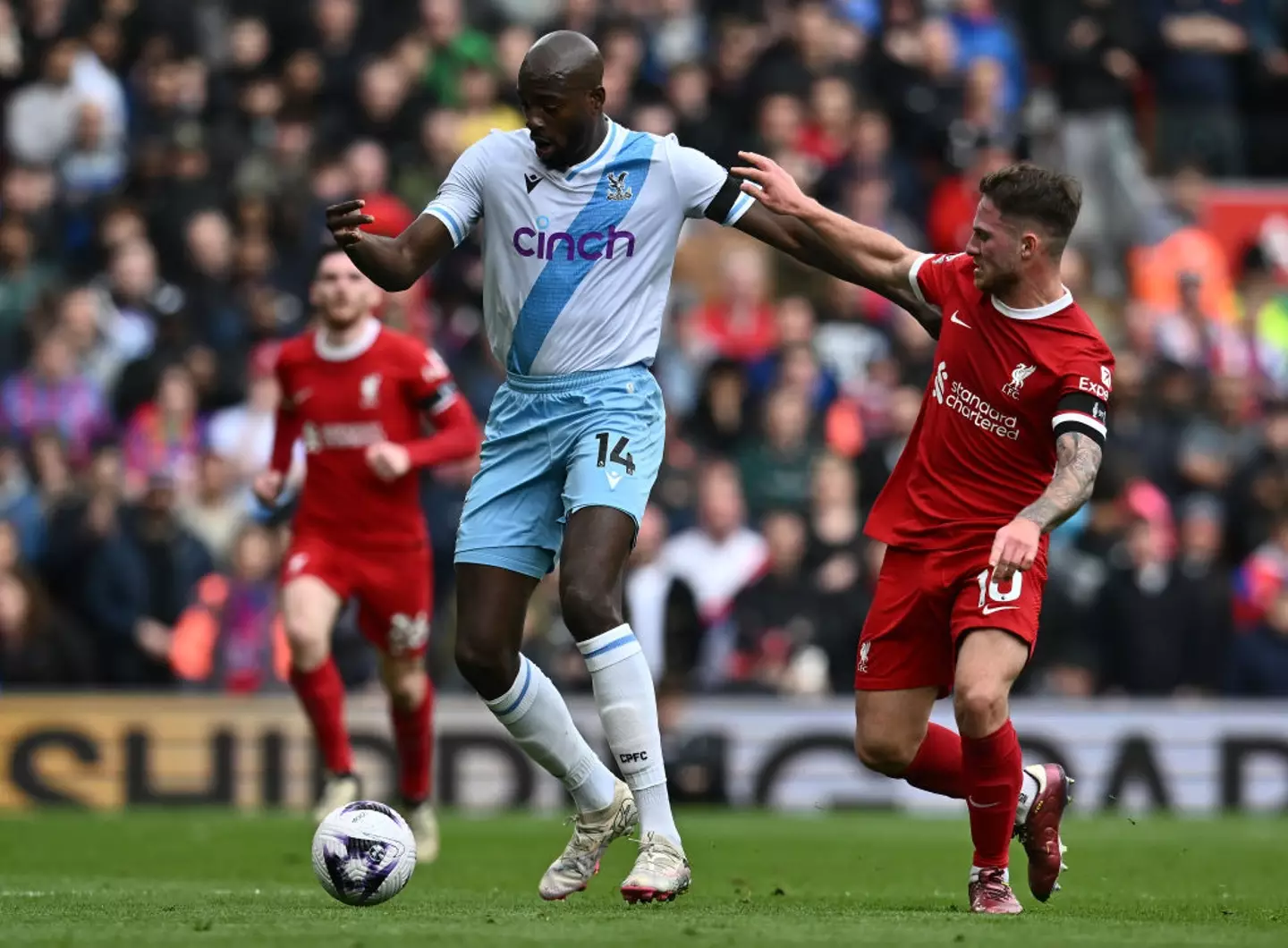 Liverpool struggled in the first half against Palace (Image: Getty)