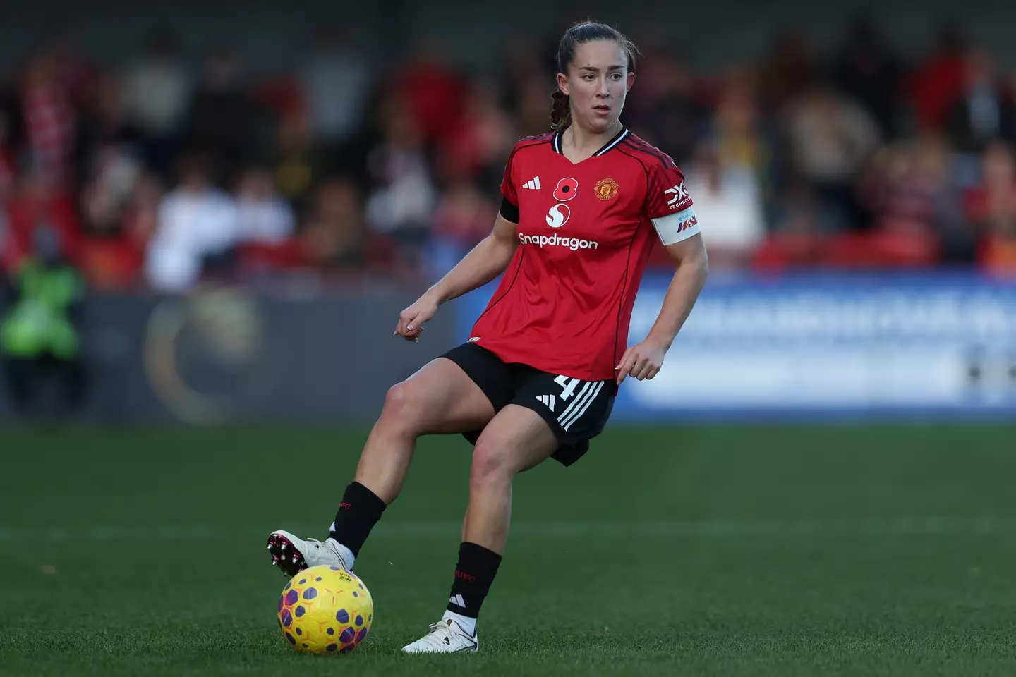 Maya Le Tissier in action for Manchester United. Image: Getty